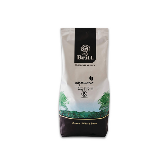 Britt Espresso 100% Arabica Costa Rica ganze Bohne Kaffee, 908 g Packung