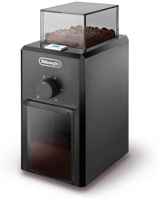 De'Longhi KG79 KG 79 Professionelle Kaffeemühle für bis zu 12 Tassen, Kunststoffgehäuse, schwarz