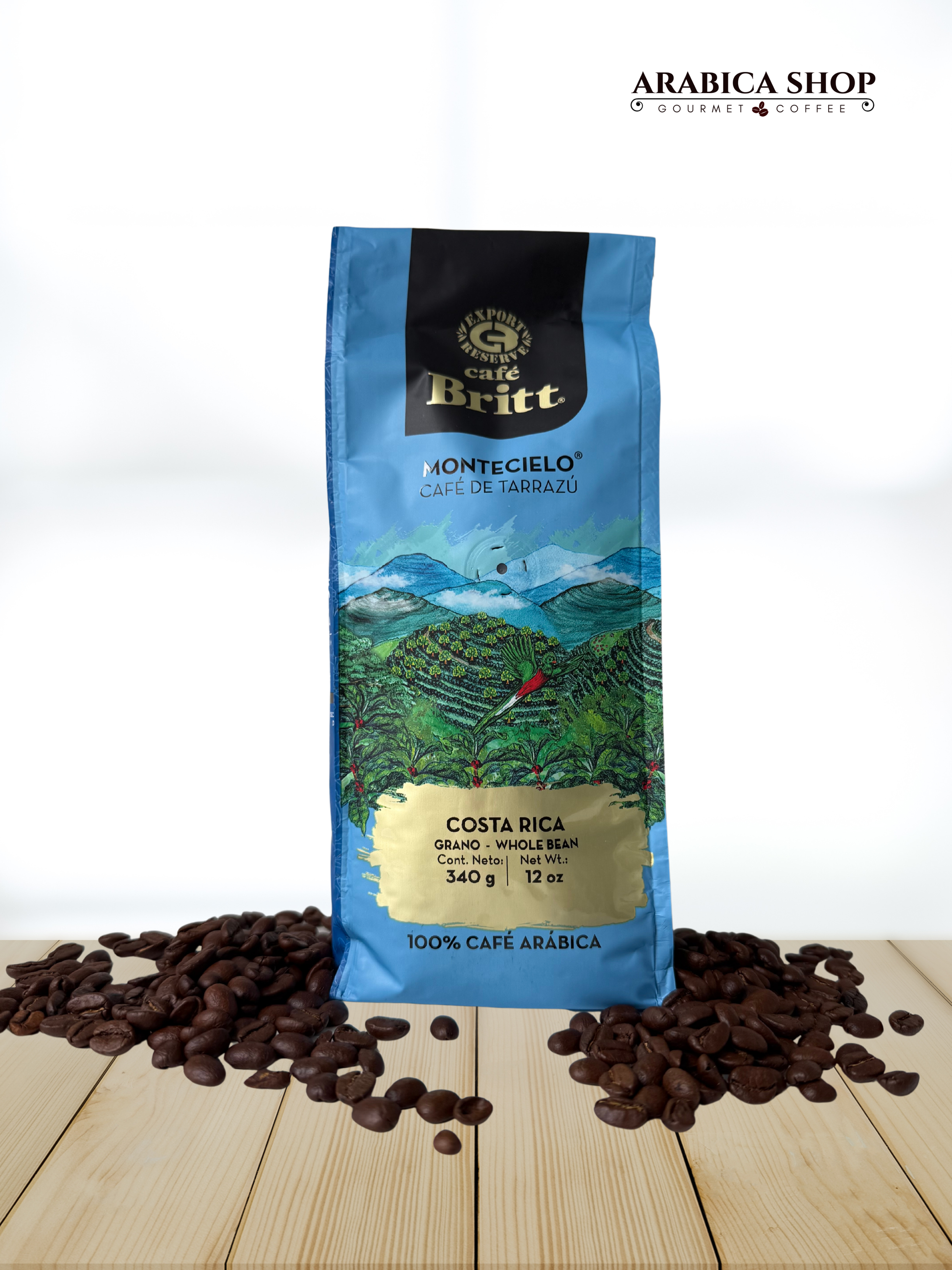 Verpackung Café Britt Tarrazú 340g vorne