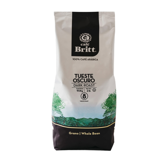 Café Britt Dark Roast Arabica Bohnen Kaffee aus Costa Rica (908g)