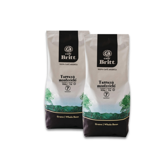 2x Cafe Britt Tarrazu Montecielo Arabica whole bean coffee, 2x 908 g pack 