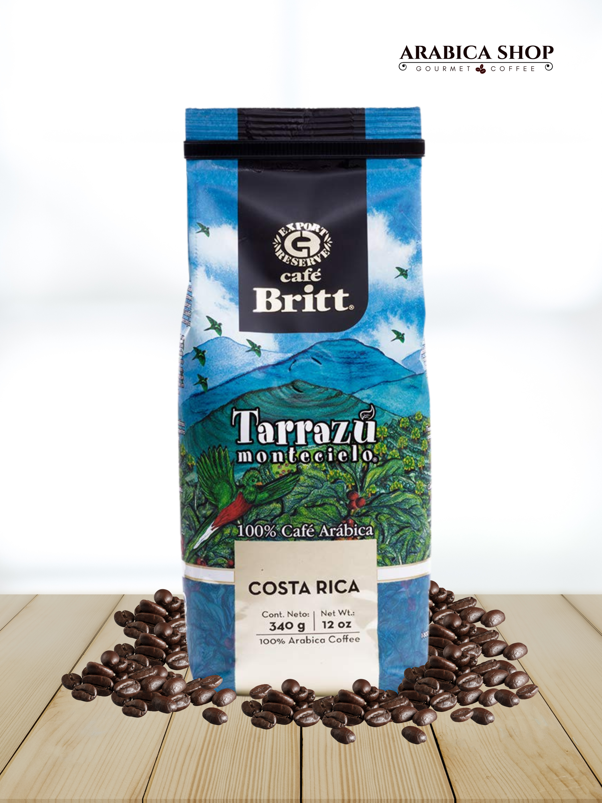 Café Britt Tarrazú gemahlen 340g – Specialty Coffee aus Costa Rica